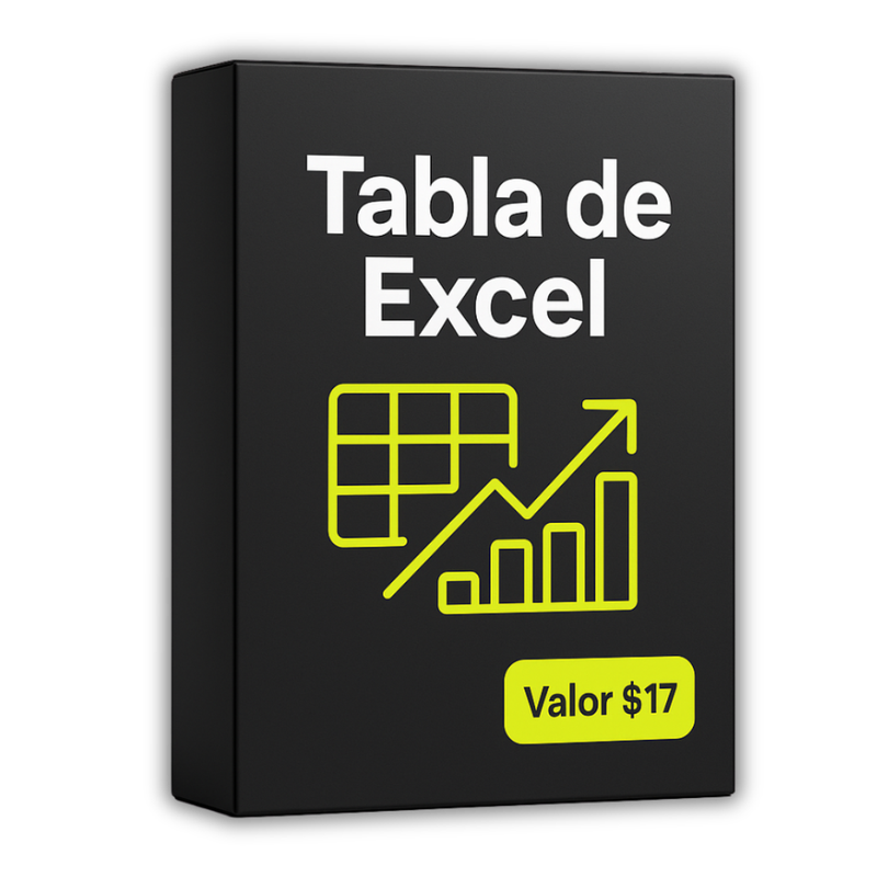 Imagen de la Tabla de Excel