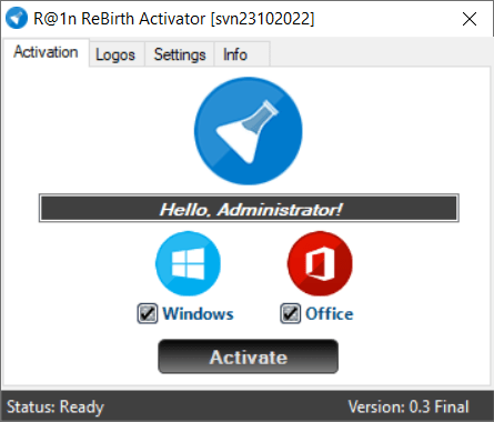 R@1n ReBirth Activator 0.3 Final Multilingual