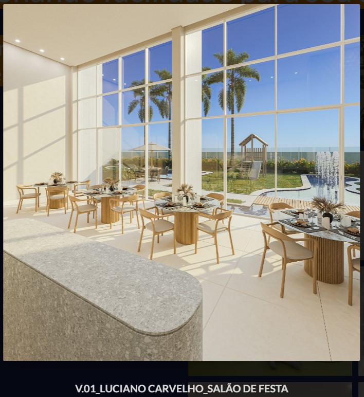 Salão de festas do Luciano Carvalho Residence Club