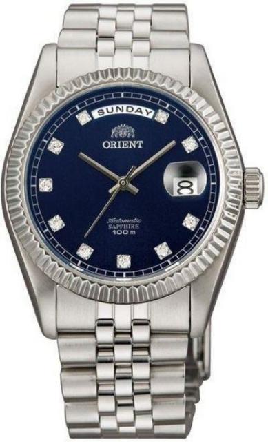 orient day date blue dial