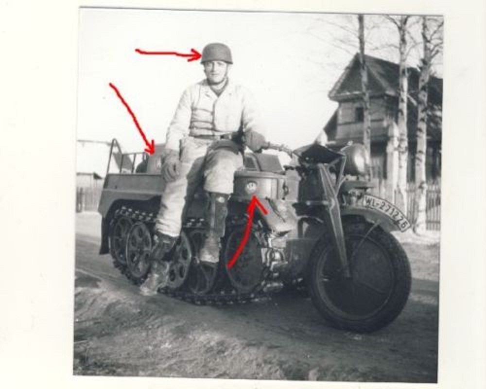 Foto Luftwaffe - FALLSCHIRMJÄGER - NSU Kettenkra