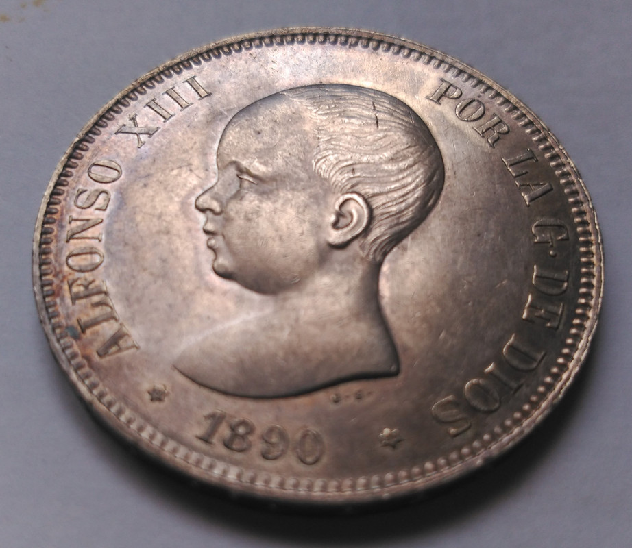 5 Pesetas 1890 (*18-90) MPM. Alfonso XIII IMG-20190727-122034