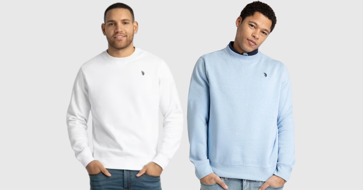 U.S. Polo Assn. Men’s Crewneck Fleece Sweatshirt: Only .90 at Walmart! U.S. Polo Assn. Men’s Crewneck Fleece Sweatshirt: Only .90 at Walmart!