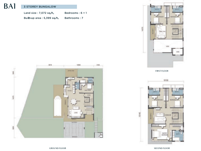 Sierra Hijauan Phase 2G2 Type B floor plan in Ampang, Kuala Lumpur