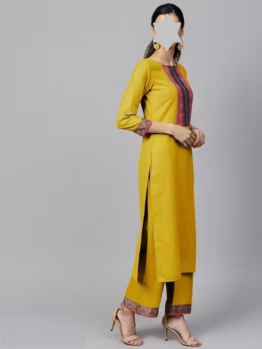 Cotton Kurti Set For Women's Color 1 (KS178)