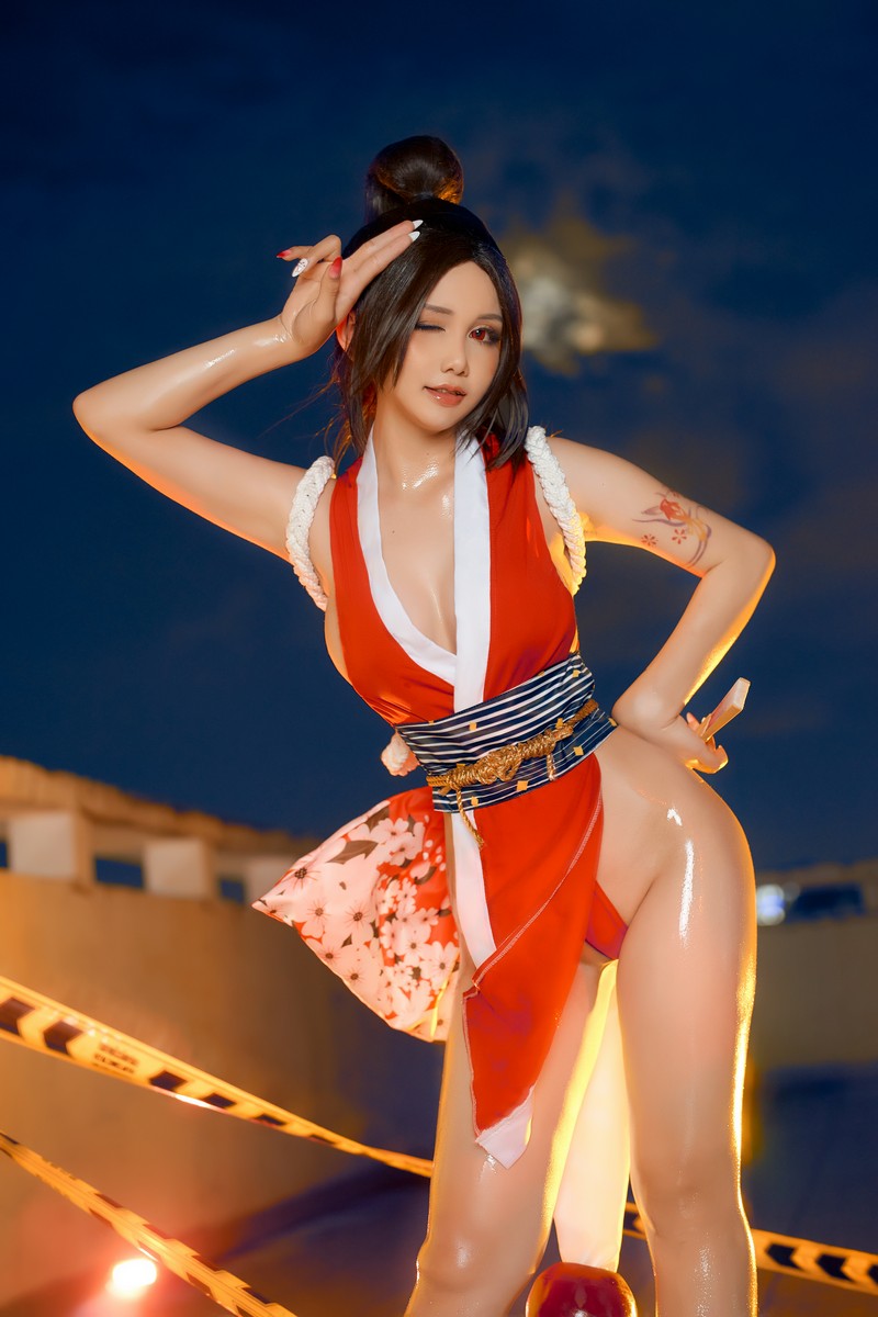 Joyce Lin2x Mai Shiranui Cosplay 性感写真集 39P插图7