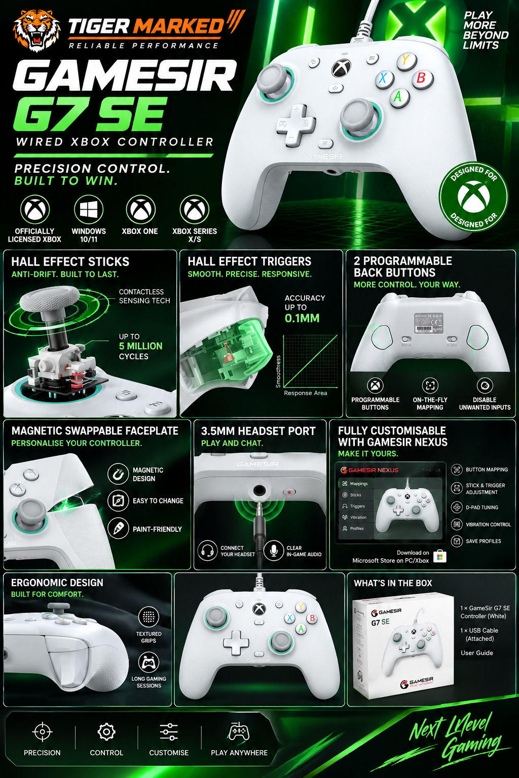 GameSir G7 SE Hall Effect Xbox Controller