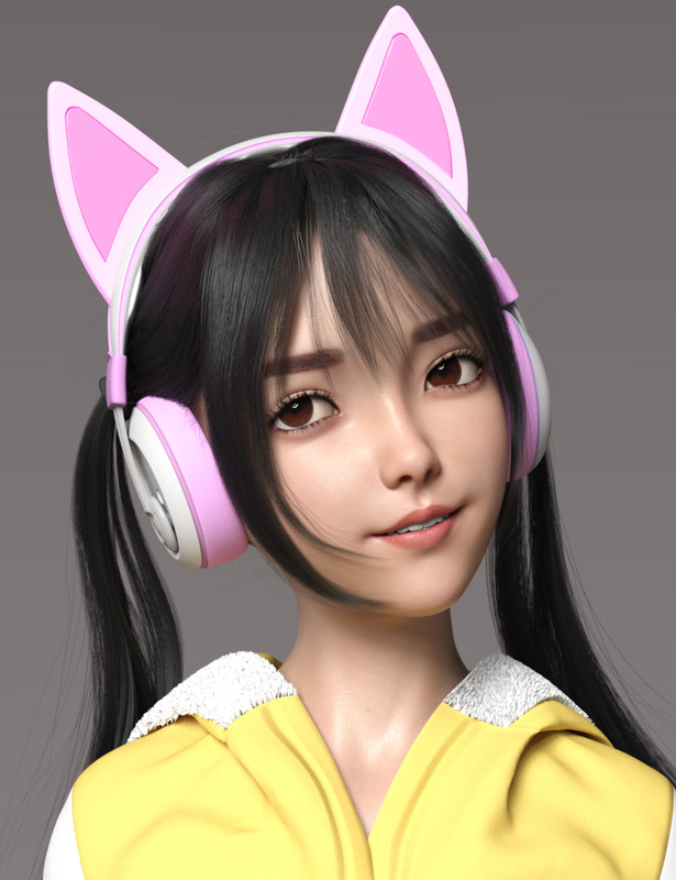 Shizuka HD Character and Hair for Genesis 8 Female