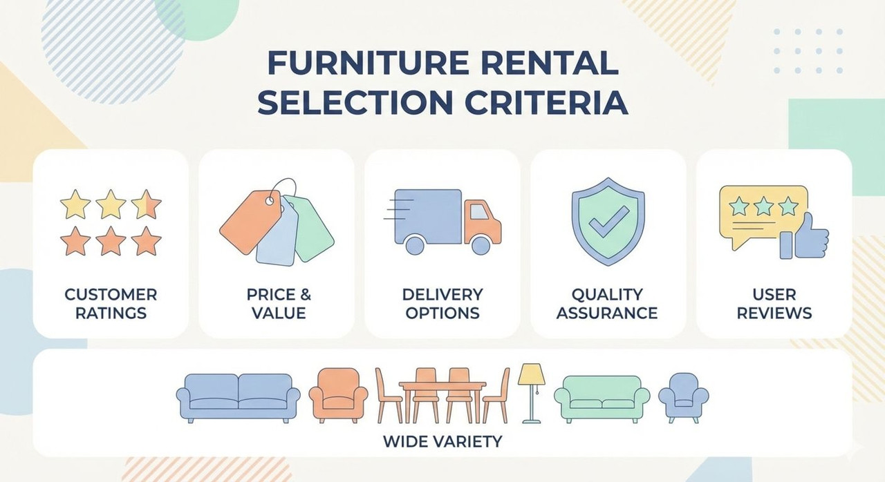 Критерии выбора компании по аренде мебели - рейтинг, цены, доставка, отзывы