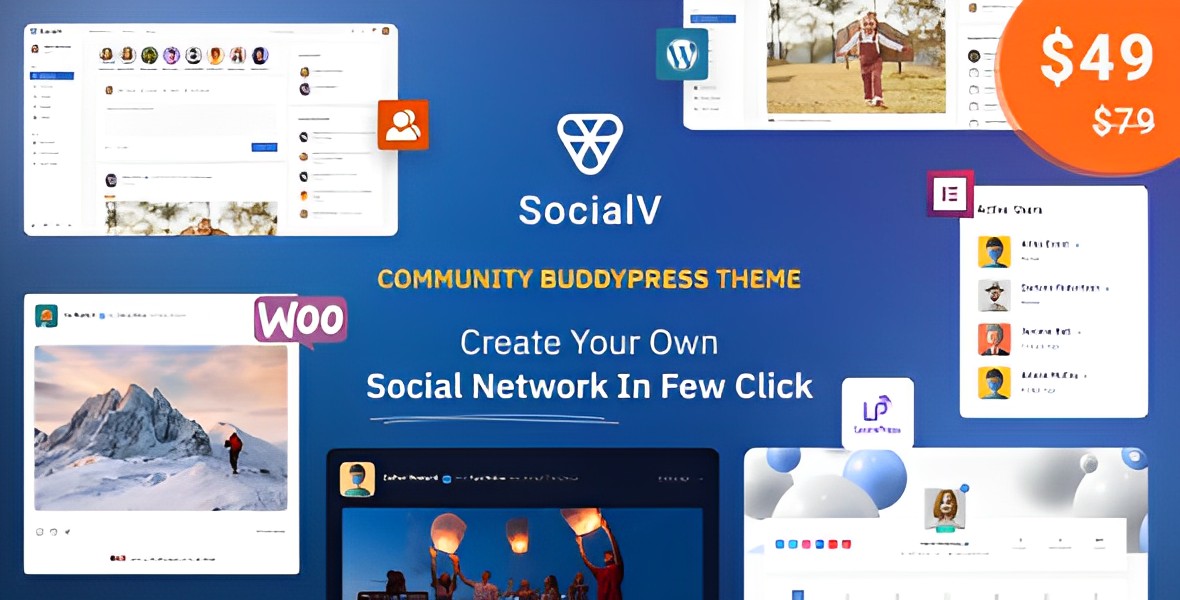 SocialV – Social Network And Community BuddyPress Theme WordPress