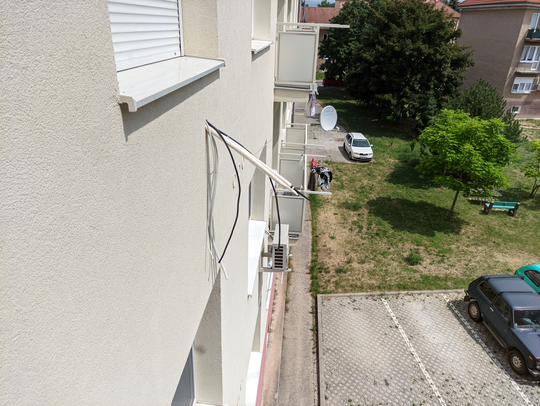 Klimatizácia príprava pre vonkajšiu