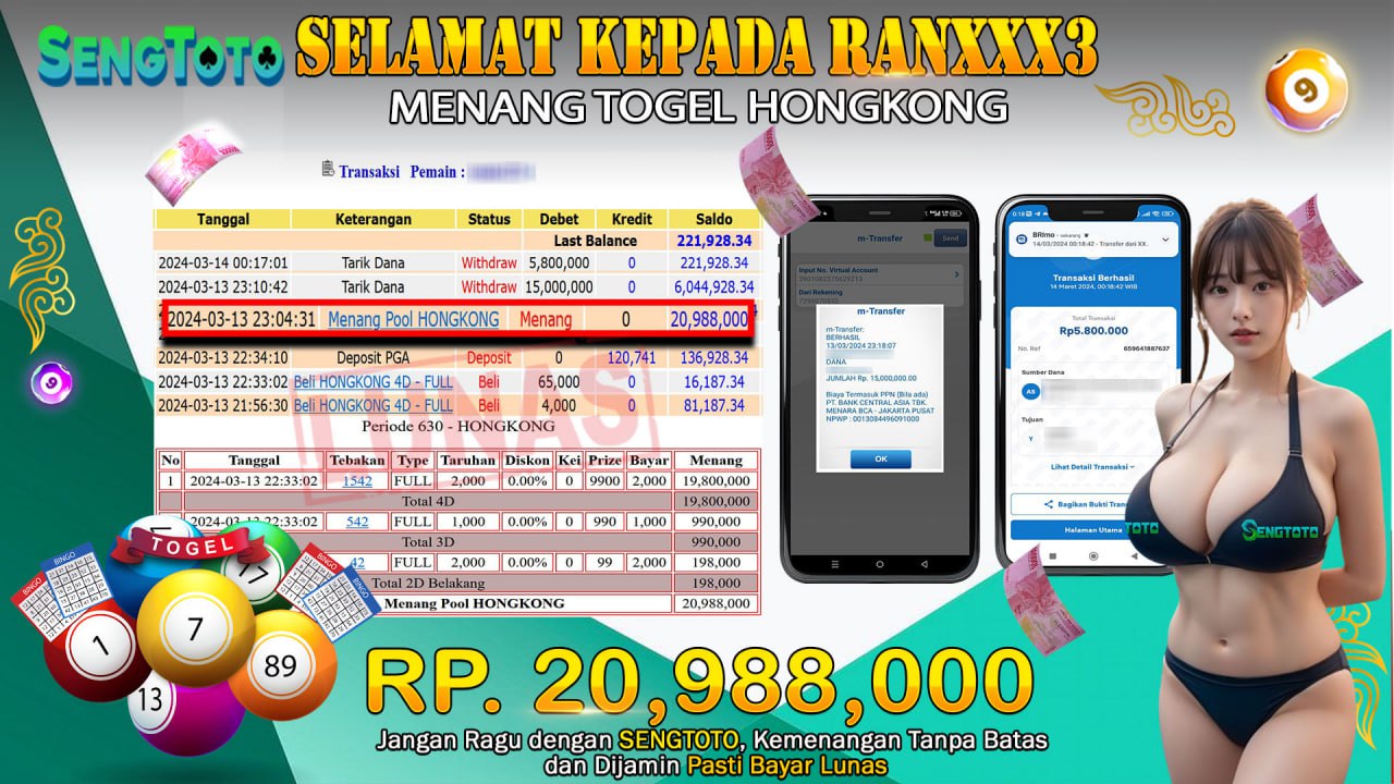 BUKTI PEMBAYARAN TOGEL HONGKONG
