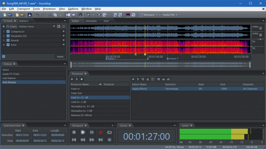 Soundop Audio Editor Version 1.8.3.3 Soundop Audio Editor Version 1.8.3.3