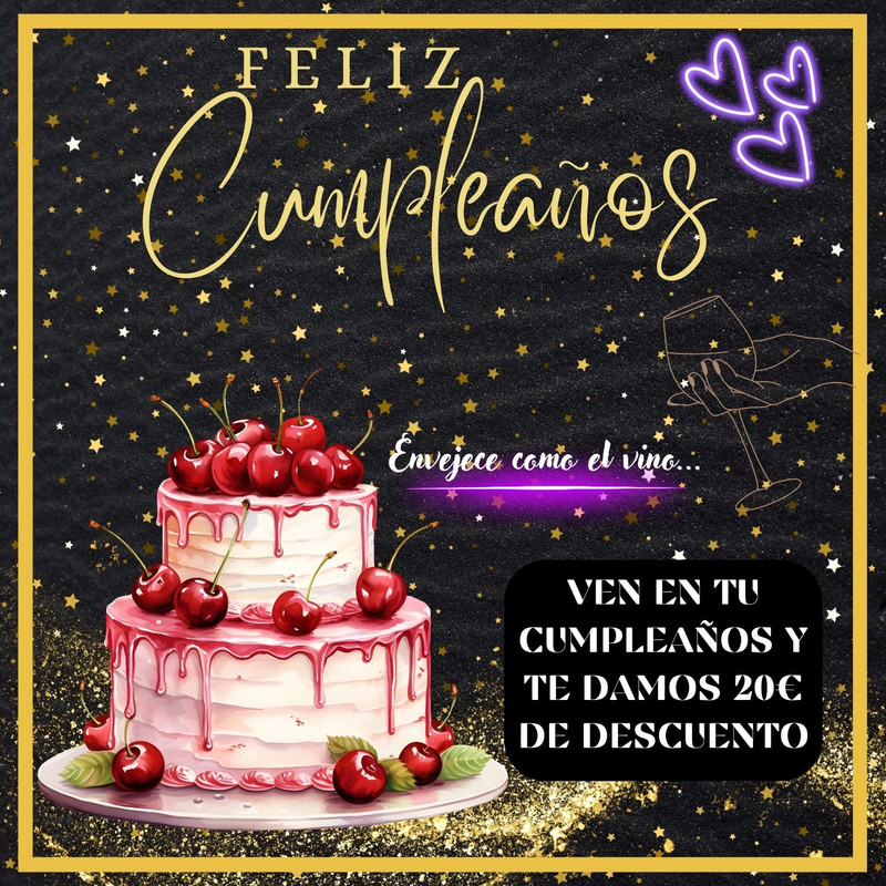 Tarjeta Cuadrada Feliz Cumpleaños Elegante Negro Dorado