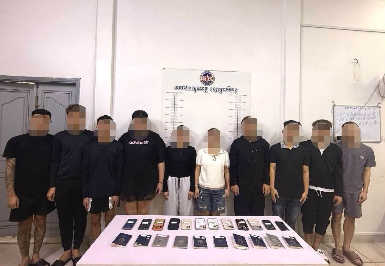 Cambodia News Military Police Raid Sihanoukville Hotel Detain 10 Vietnamese Over Online Scams 456