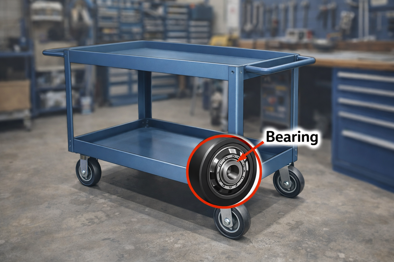 caster bearing types selection visualization