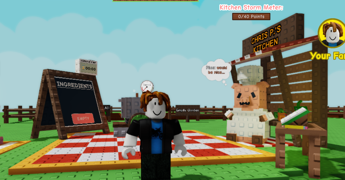 Chris P NPC location in Grow a Garden Roblox