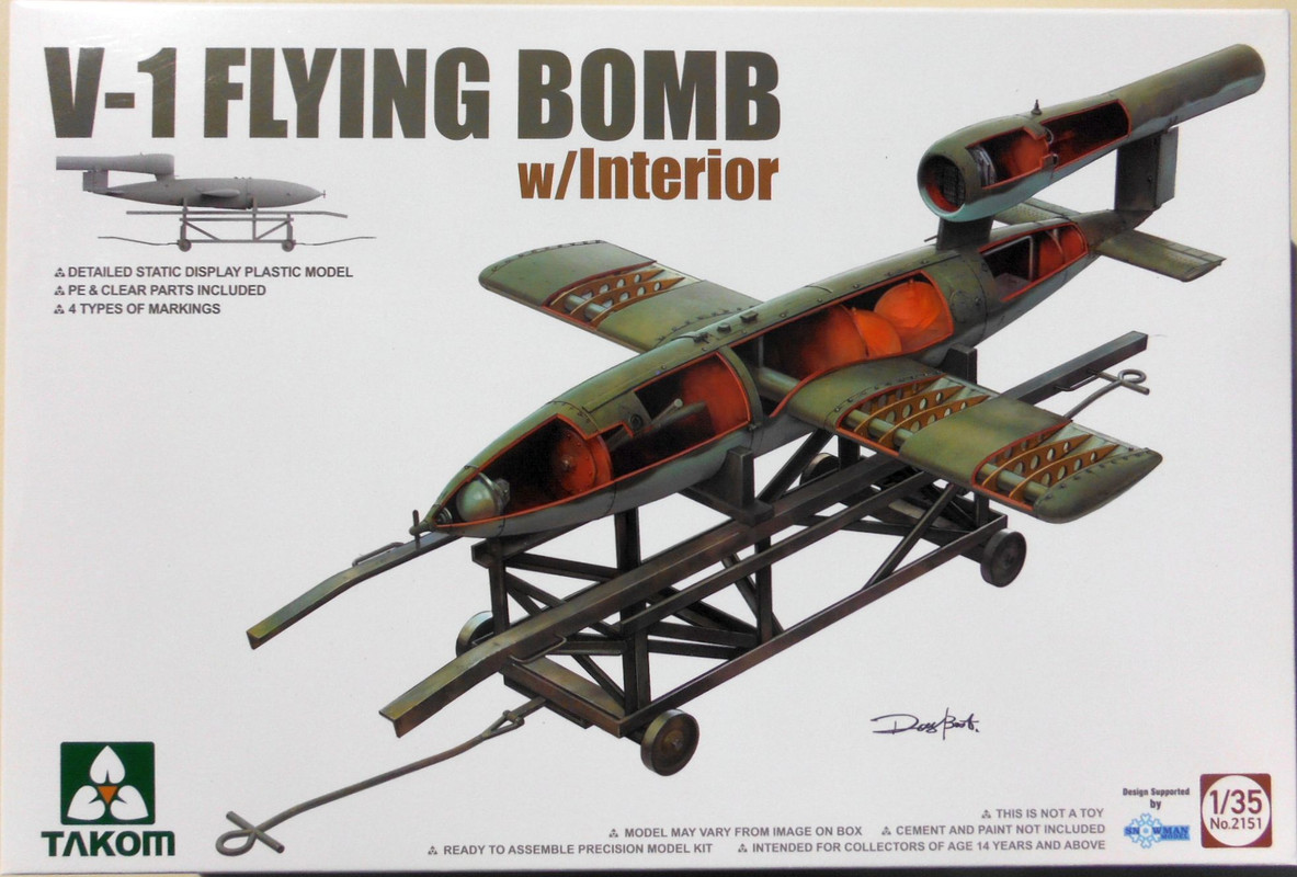 Takom 35 V-1 Flying Bomb w Interior (2151)
