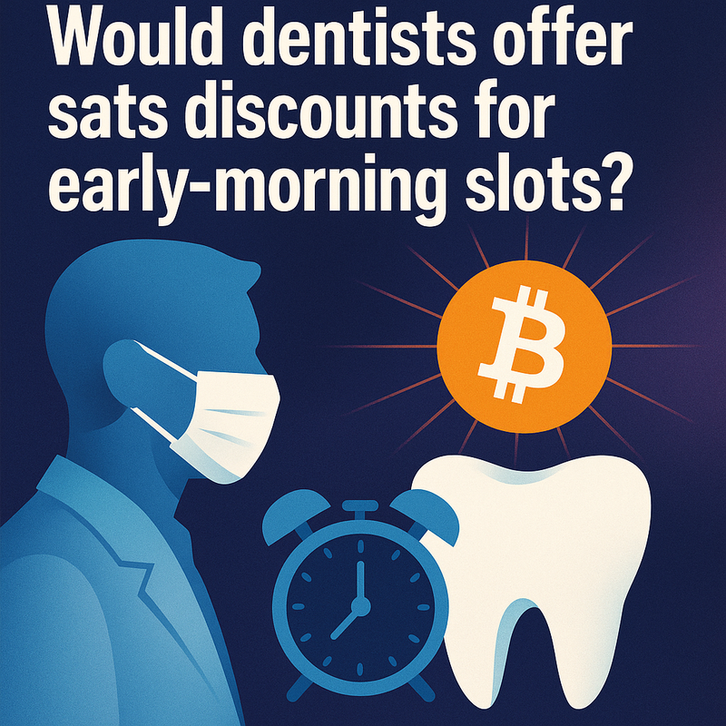 Would dentists offer sats discounts for early-morning slots?