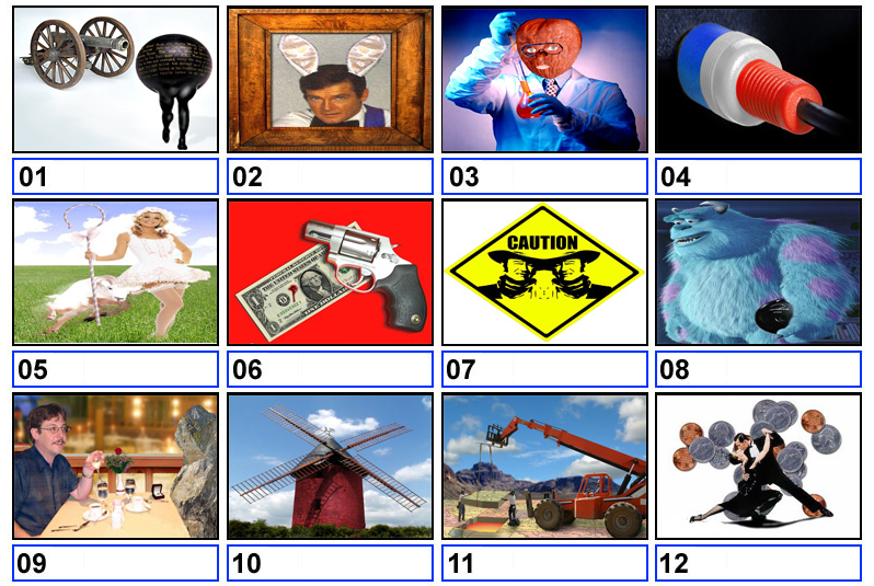 Cryptic music picture quiz with answers