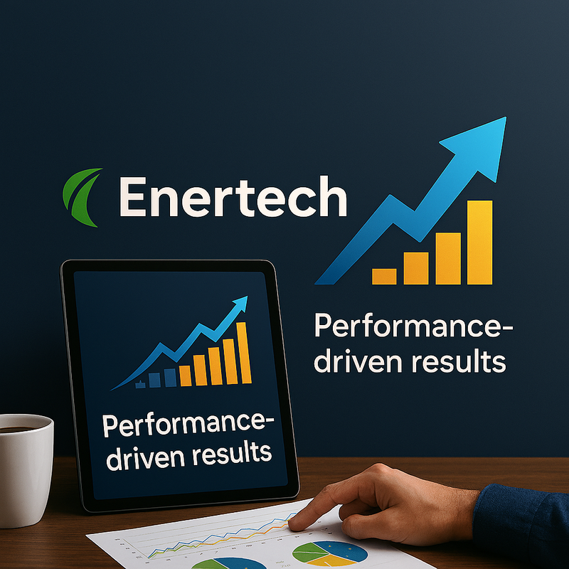 A dashboard with various data visualizations, graphs, and charts representing key performance indicators and results.