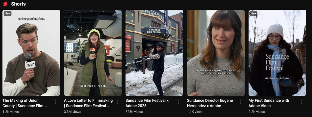 Adobe's Sundance Series
