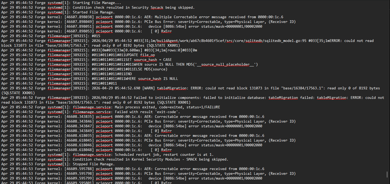 syslog screen
