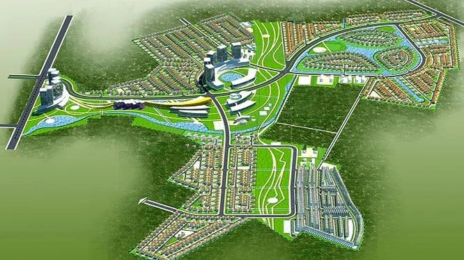 Khung cảnh toàn thể dự án KĐT sinh thái Hồng Hạc - Xuân Lâm