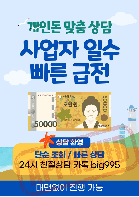 개인돈 급전 일수 주수 대출 사업자 직장인 소상공인 자영업자 무직 여성