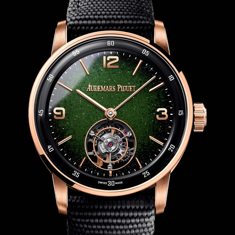 Code-11.59-by-Audemars-Piguet-Selfwinding-Flying-Tourbillon-Green-Aventurine-Dial-26396NR-4
