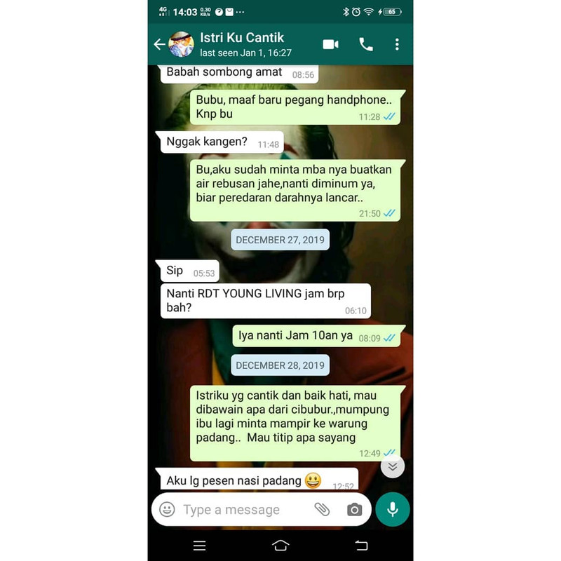 Chat Mayky Wongkar dengan Ria Irawan