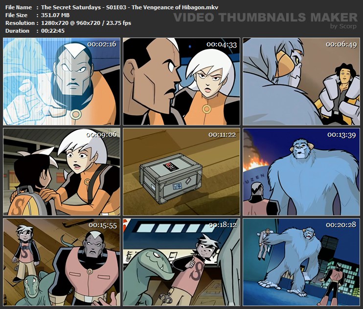 The Secret Saturdays - S01E03 - The Vengeance of Hibagon.mkv