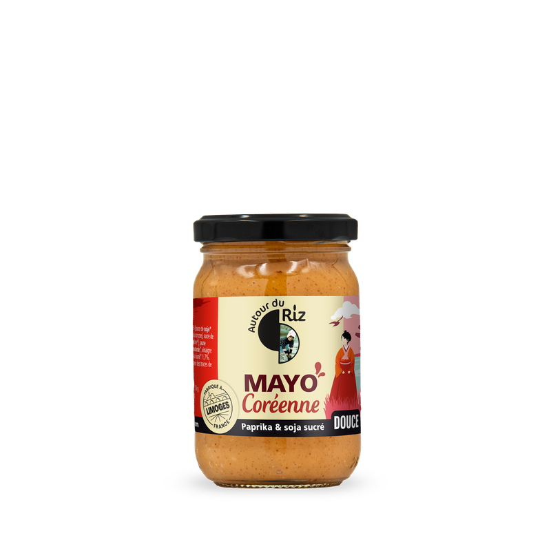 Mayo Cor&eacute;enne Paprika et sauce soja sucr&eacute;e, Autour du Riz, 180g