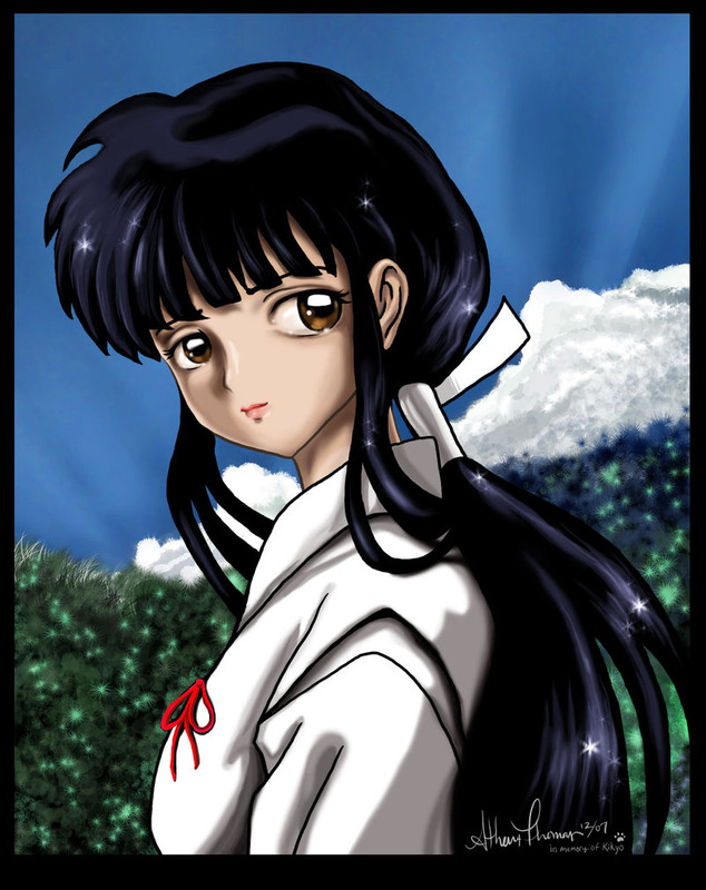 Hình vẽ Kikyou, Kagome, Sango bộ Inuyasha - Page 3 Kikyo_remembered_by_athenatt