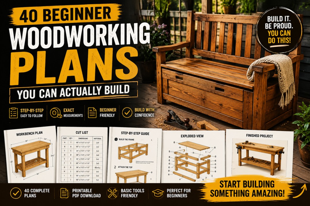 Woodworking Finishing & Blueprint Bundle Assets