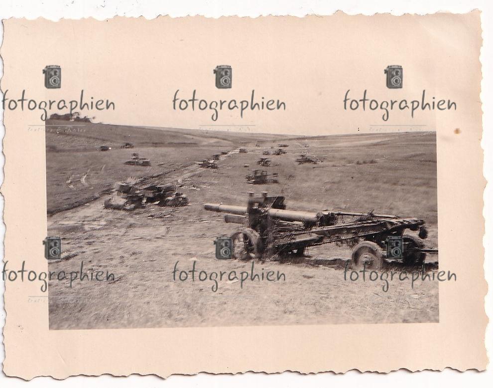 orginal Foto 2. Weltkrieg Ukraine russ. Artillerie Geschütz 1941