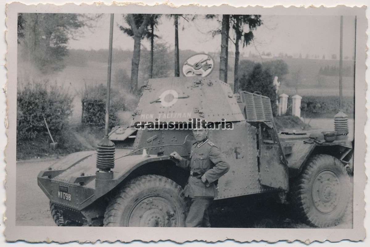 Orig. Foto franz. Beute Panzerspähwagen Panhard 