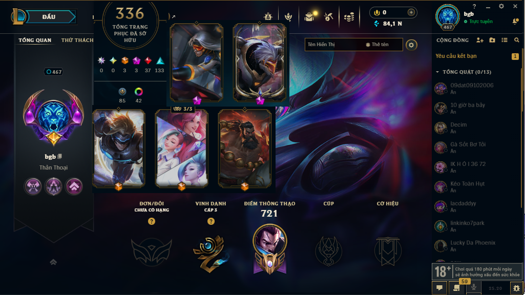 Acc LMHT # - Không Khung