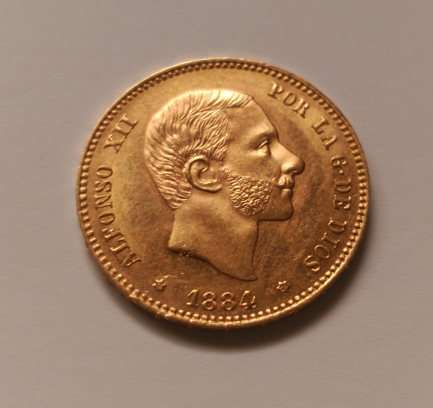 25 pesetas 1884 (*18-84). Alfonso XII. MSM. IMG-20190120-111137
