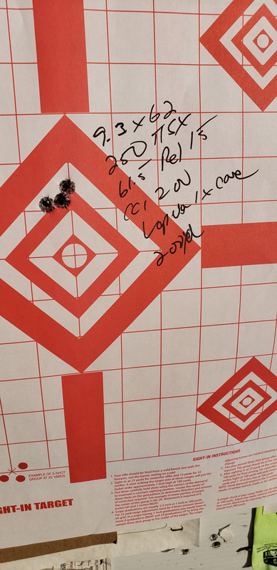 9.3x62 250 TTSX 200 yd group