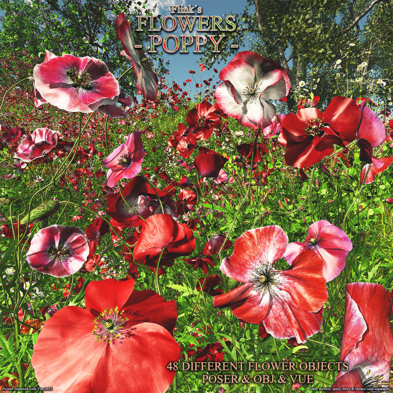 Flinks Flowers - Flower 4 - Poppy Flinks Flowers - Flower 4 - Poppy