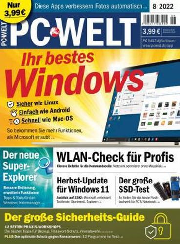 Cover: Pc Welt Magazin No 08 August 2022 Cover: Pc Welt Magazin No 08 August 2022