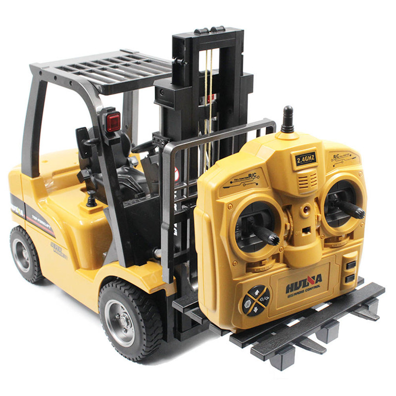 2 Contenitori Impilabili In Plastica Scala 1:14 Per Carrelli Elevatori RC - Miniatura Argento