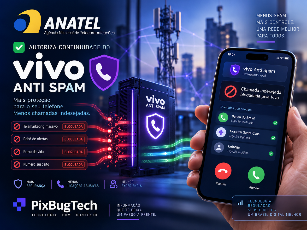 Anatel mantém Vivo Anti Spam e abre caminho para filtro de chamadas virar referência no setor