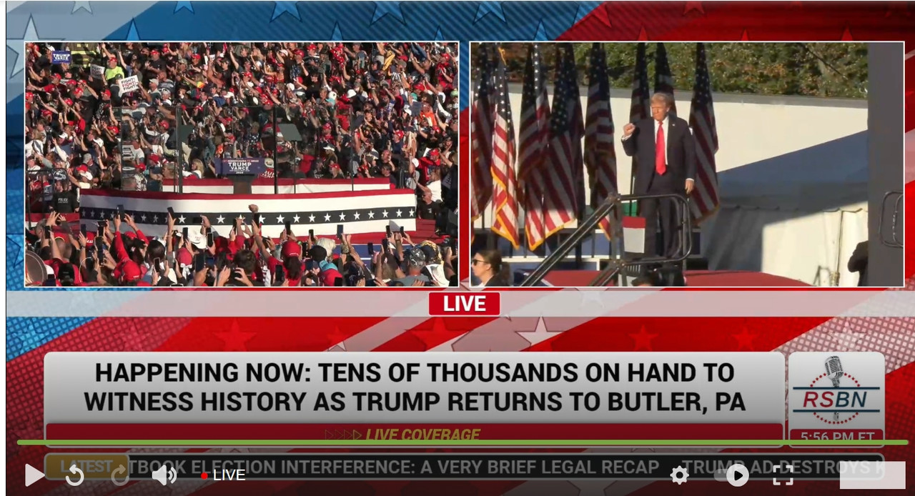 LIVE: PRESIDENT TRUMP RETURNS FOR A HISTORIC RALLY IN BUTLER ...