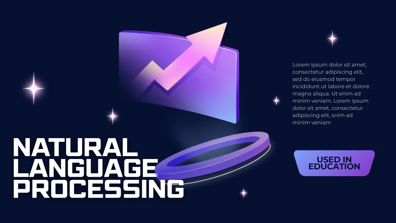 Blue Futuristic Illustration Artificial Intelligence Presentation