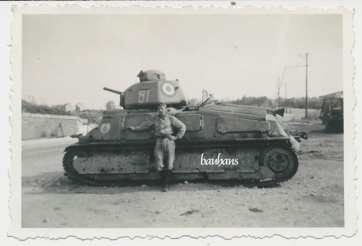 französischer Beute Panzer Tank-FS35 Somua 2.WK