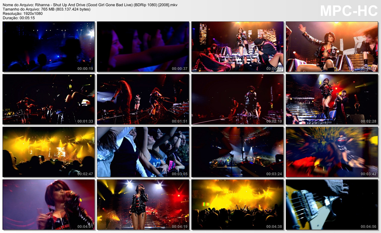 Rihanna - Shut Up And Drive (Good Girl Gone Bad Live) (BDRip 1080) [2008]