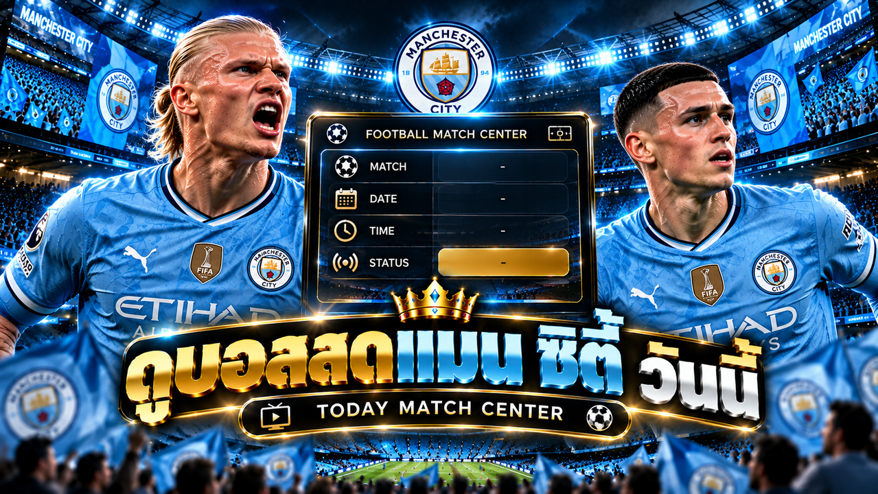 ดูบอลสดแมน ซิตี้ วันนี้