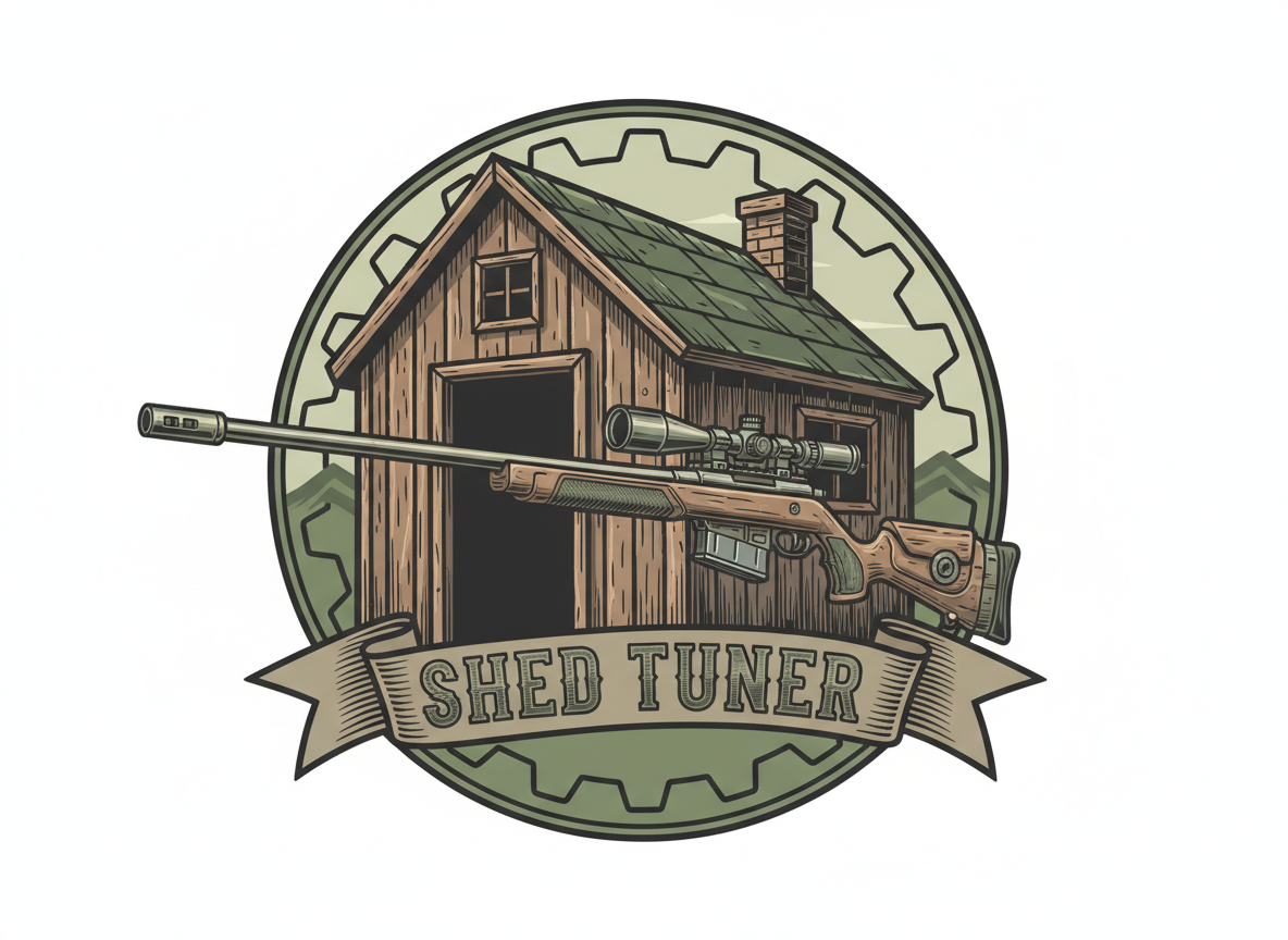 Firefly Gemini Flash make me a graphic combining a shed and an airgun the text shoudl say shed tun